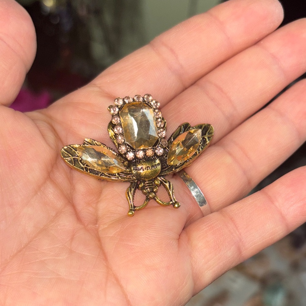 Golden Bee Brooch